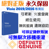 Visio 2019 專業版線上啟用金鑰